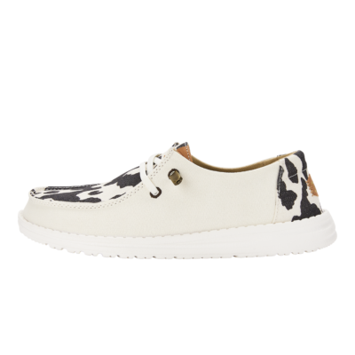 Wendy Animal – White/Black Cow Print