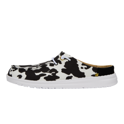 Wendy Slip Classic – White/Black Cow Print