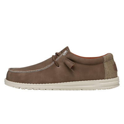 Wally Fabricated Leather Wide – Tan